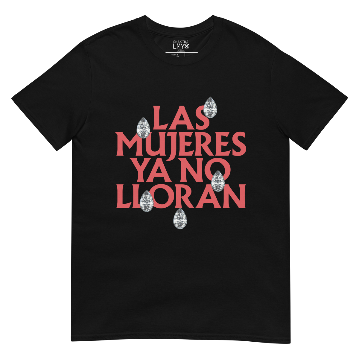 Las Mujeres Ya No Lloran Teardrops T-shirt - Black