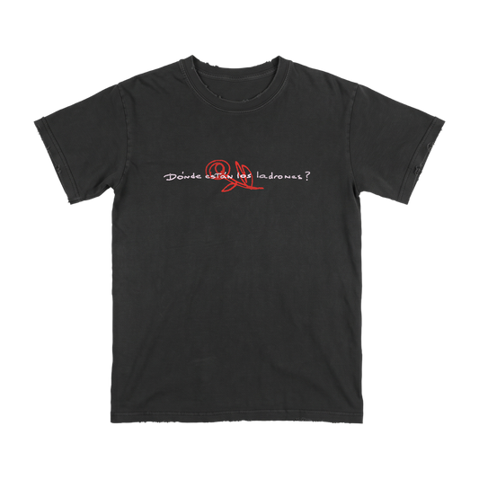 THROWBACK DELL ROSE BLK DISTRESSED T 26