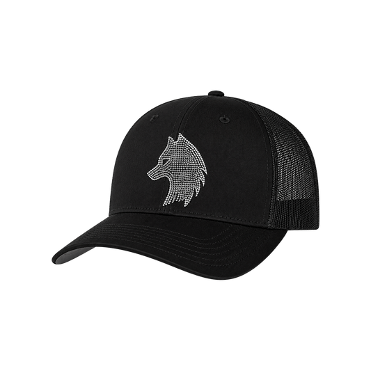 SHE WOLF BLACK TRUCKER HAT