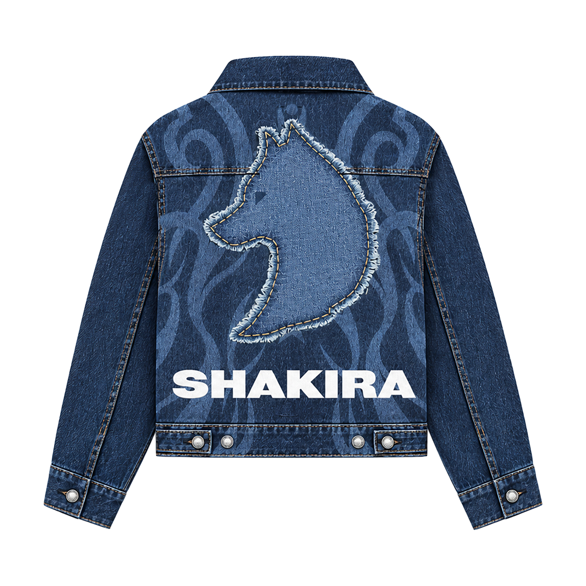 SHAKIRA LOGO DENIM JACKET