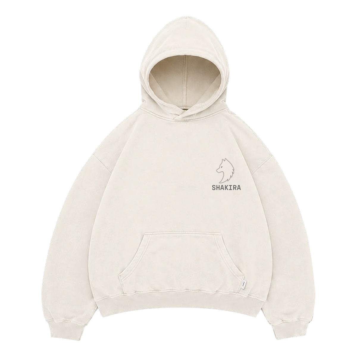 CREAM WOLF P/O HOODY