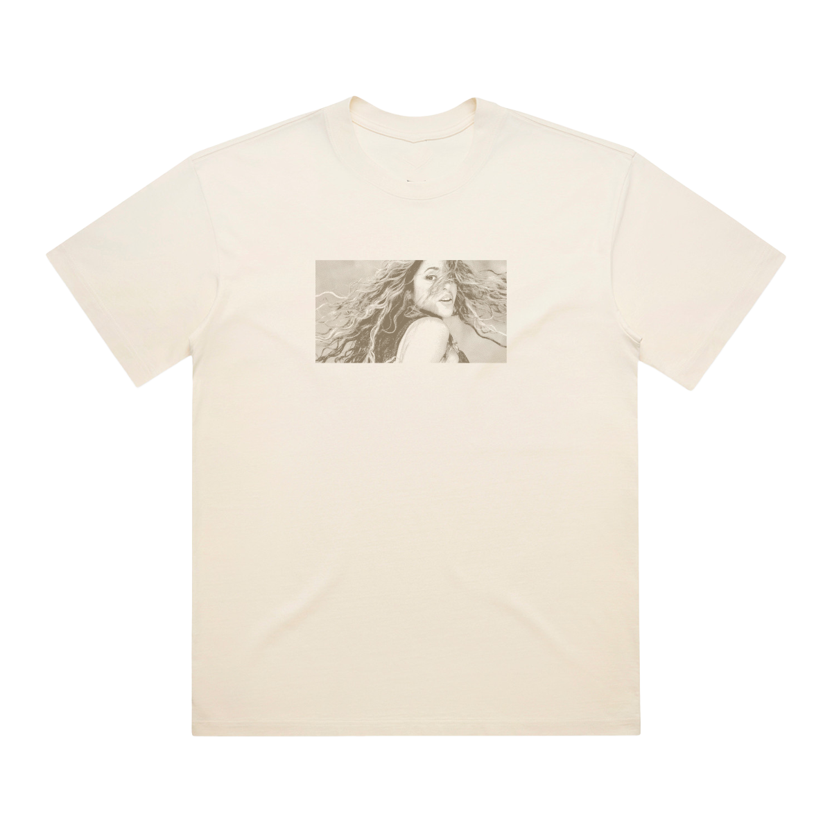 SHAKIRA PHOTO/ LIVE ECRU T