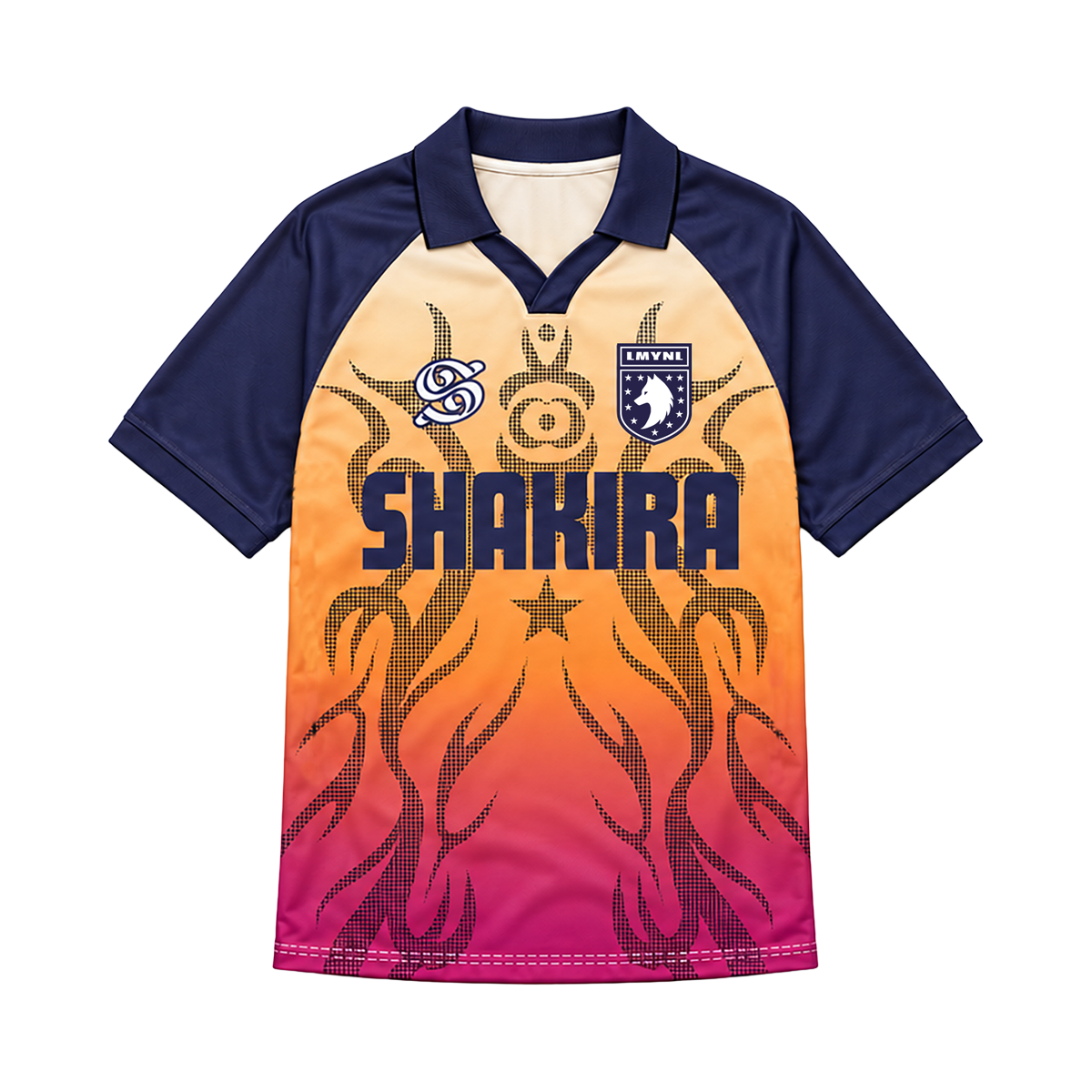 NAVY GRADIENT SOCCER T