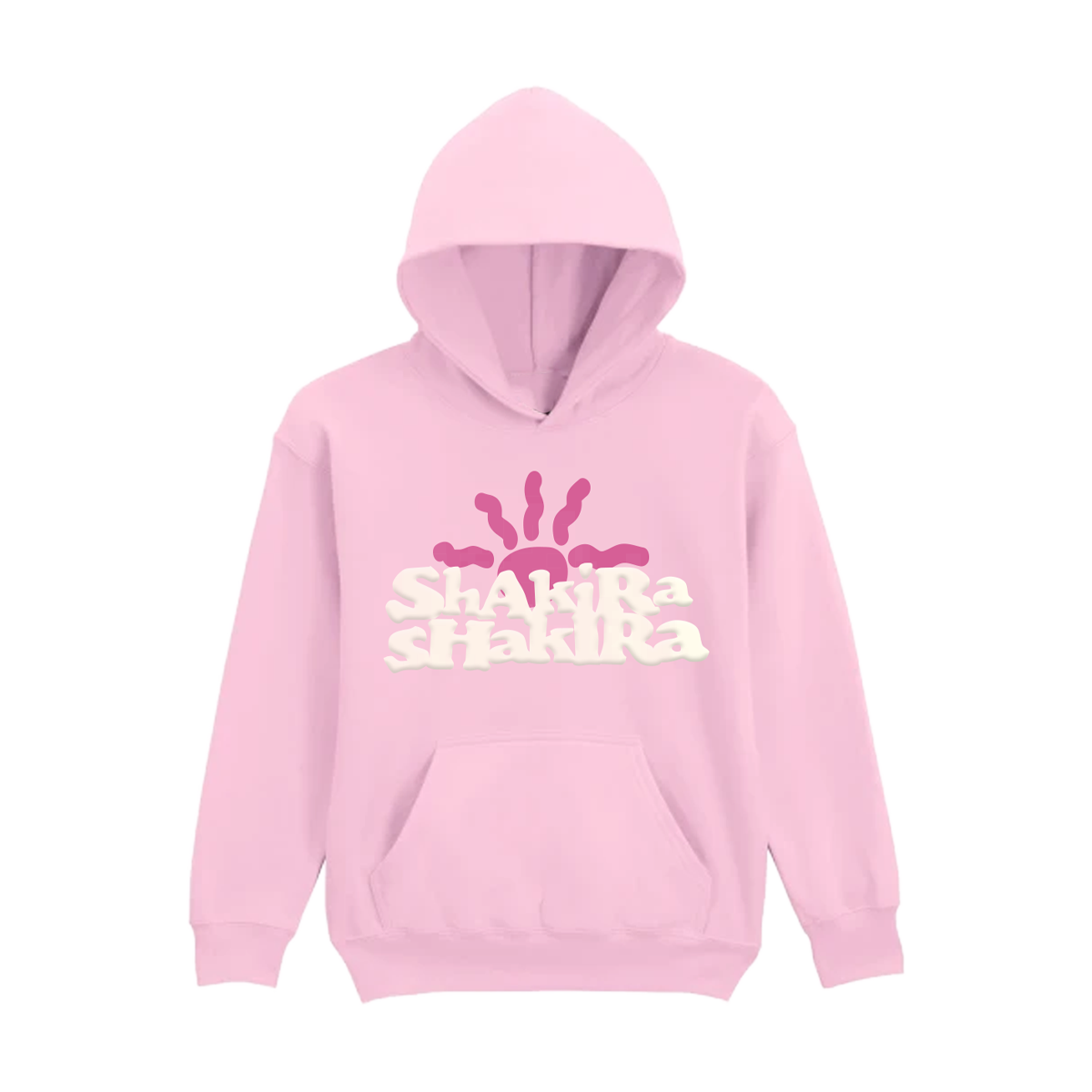 BUBBLE TXT LT PINK KIDS P/O HOODY